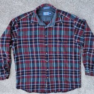 VTG Rare Pendleton 100% Virgin Wool Plaid Flannel Lumberjack Board Shirt USA XLT